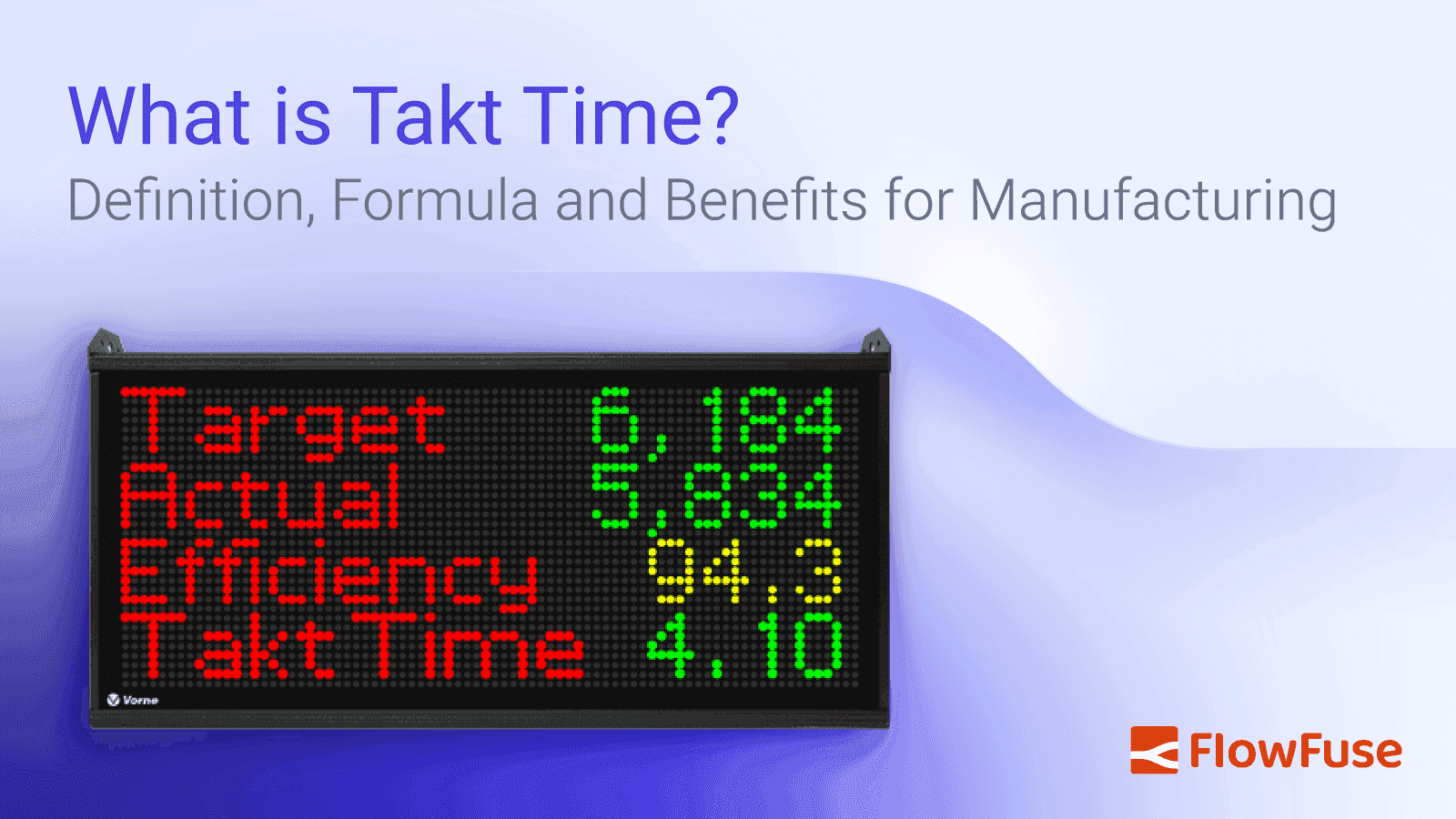 Image representing What is Takt Time: Formula, Calculation, and Benefits with FlowFuse